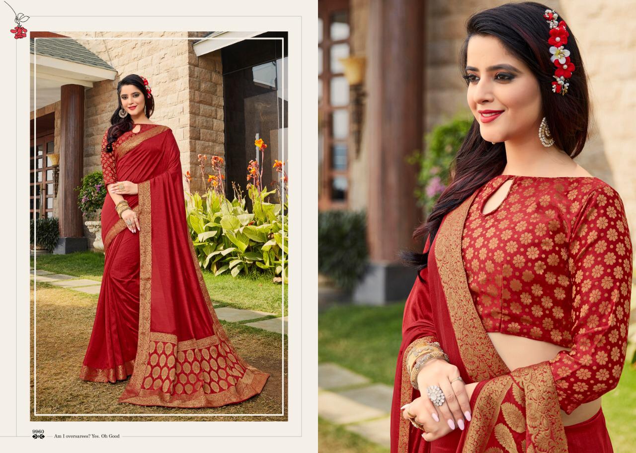 Starwalk vol 6 Designer Printed Vichitra Silk Party wear Saree Collectins